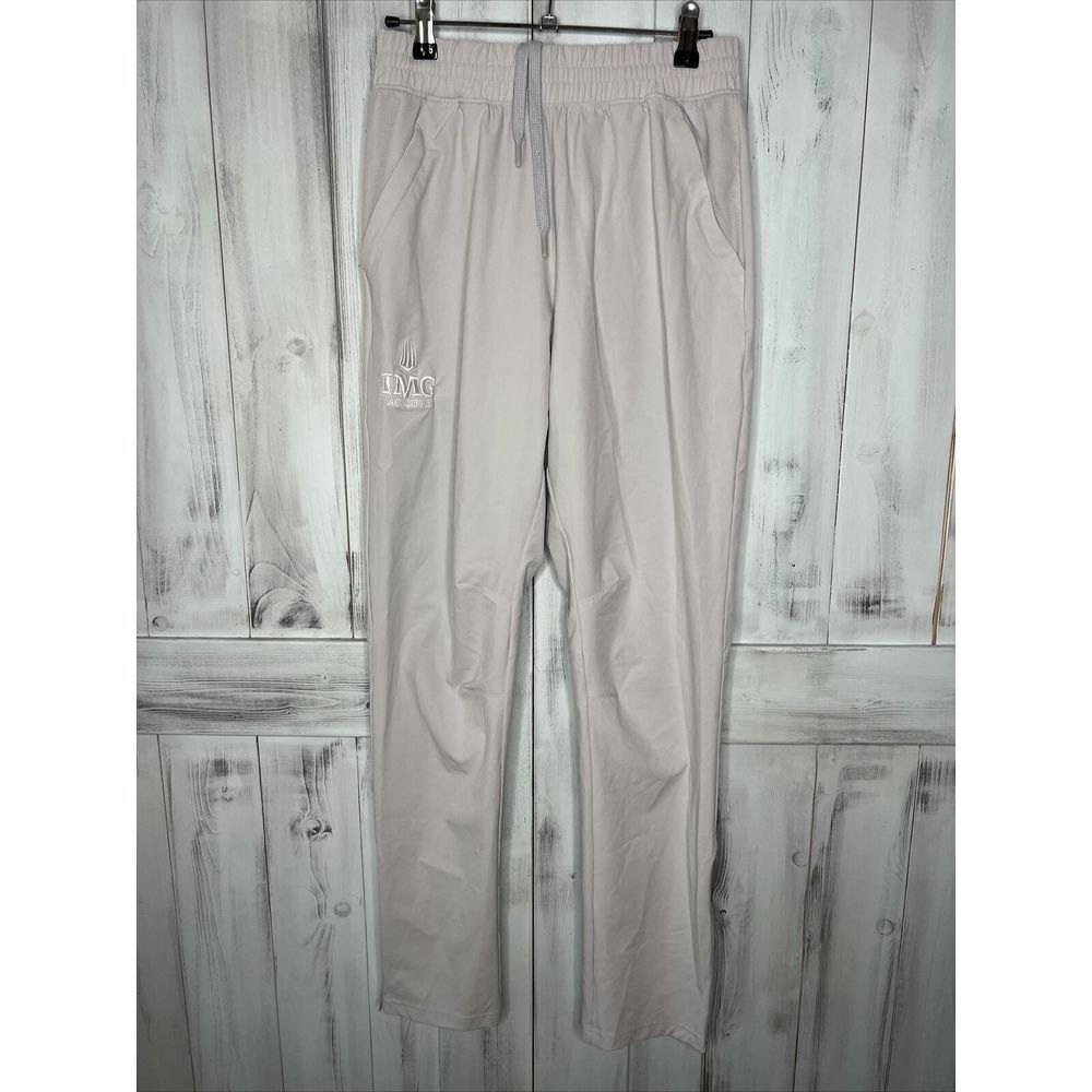 WOMENS UNDER ARMOUR UA SQUAD WOVEN WARM UP PANTS LT‎ GRAY IMG ACADEMY SMALL
